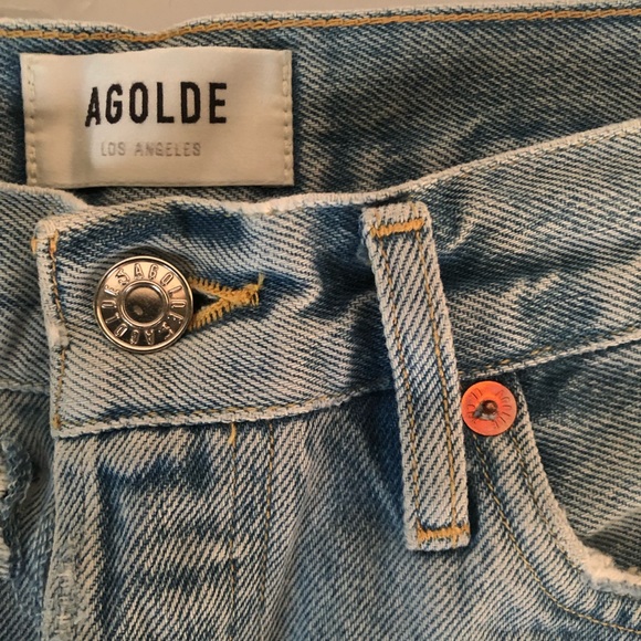 AGOLDE Parker Vintage Cut Off Shorts Jeans 26 - Picture 7 of 8